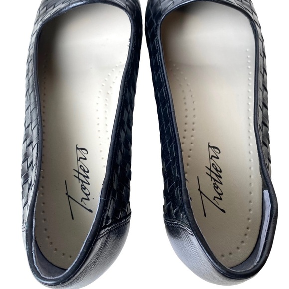 Trotters The Lizette Leather Woven Black Loafers Women’s Size 5 Medium T5158-591 - Picture 8 of 10